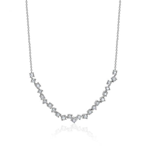 14K WHITE GOLD DIAMOND NECKLACE