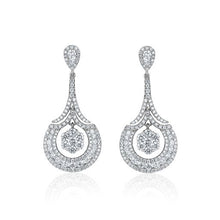  14K WHITE GOLD DIAMOND EARRING