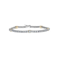  14K WHITE GOLD DIAMOND BRACELET