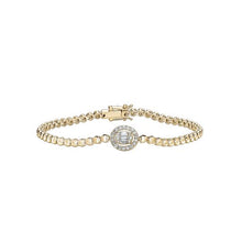  14K WHITE & YELLOW GOLD DIAMOND BRACELET