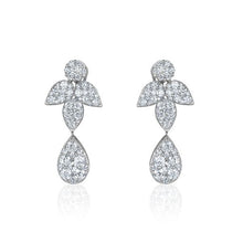  14K WHITE GOLD DIAMOND EARRING