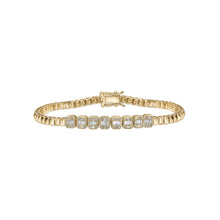  14K YELLOW & GOLD DIAMOND BRACELET