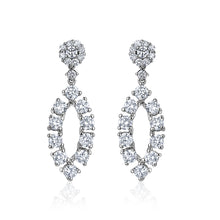  14K WHITE GOLD LAB GROWN DIAMOND EARRING