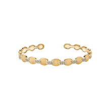  14K YELLOW GOLD & DIAMOND BANGEL