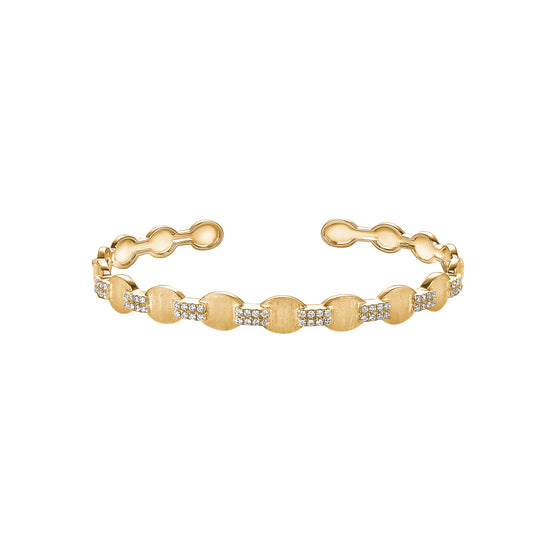 14K YELLOW GOLD & DIAMOND BANGEL