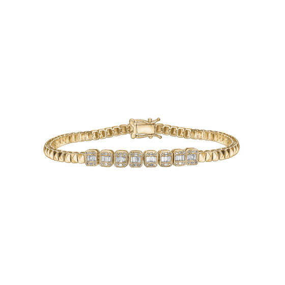 14k yellow gold Diamond bracelet