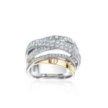  14K WHITE & YELLOW GOLD DIAMOND RING