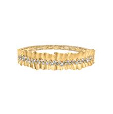  14K YELLOW GOLD DIAMOND BANGEL