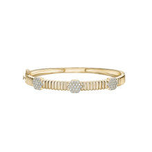  14K YELLOW GOLD DIAMOND BANGLE