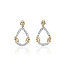  14K WHITE GOLD DIAMOND EARRING