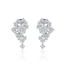  14K WHITE GOLD DIAMOND EARRING