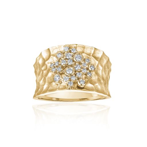 14K WHITE & YELLOW GOLD DIAMOND RING