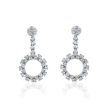  14K WHITE GOLD DIAMOND EARRING