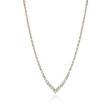  14K  YELLOW GOLD DIAMOND NECKLACE