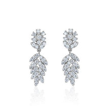  14K WHITE GOLD DIAMOND EARRING