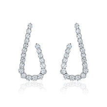  14K WHITE GOLD DIAMOND EARRING