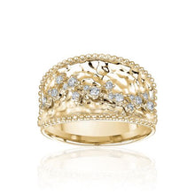  14K WHITE & YELLOW GOLD DIAMOND RING