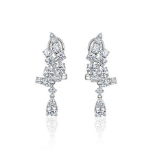  14K WHITE GOLD DIAMOND EARRING