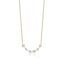  14k Yellow Gold Diamond Bar Necklace