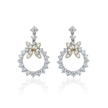  14K WHITE GOLD DIAMOND EARRING